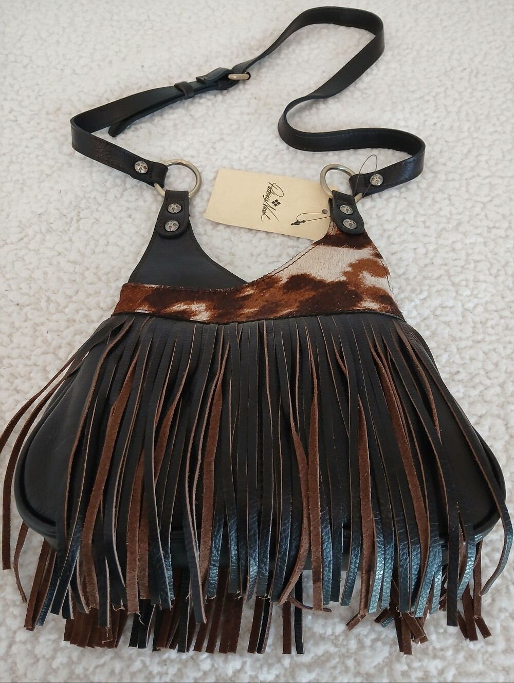 Patricia Nash Premia Crossbody Cavalino In Chocolate NWT